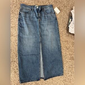 Madewell denim skirt